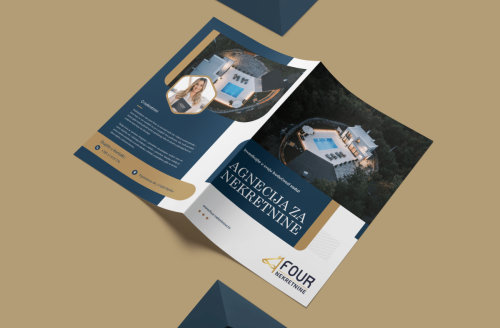 Dizajn bi-fold brošure za poslovnu prezentaciju – Primorsko-goranska županija
